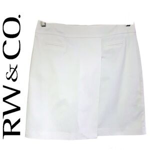 Rw&co White Cotton Blend Women’s Mini Skirt Size 4